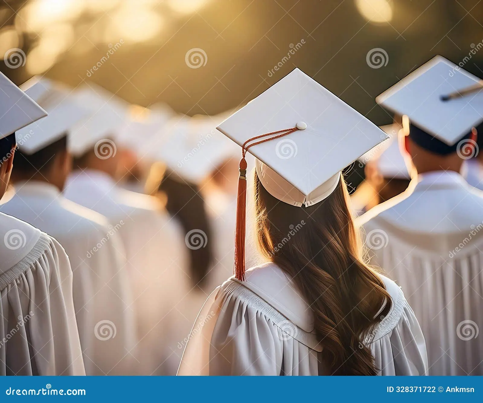 Graduation cap and diploma ceremony close-up.