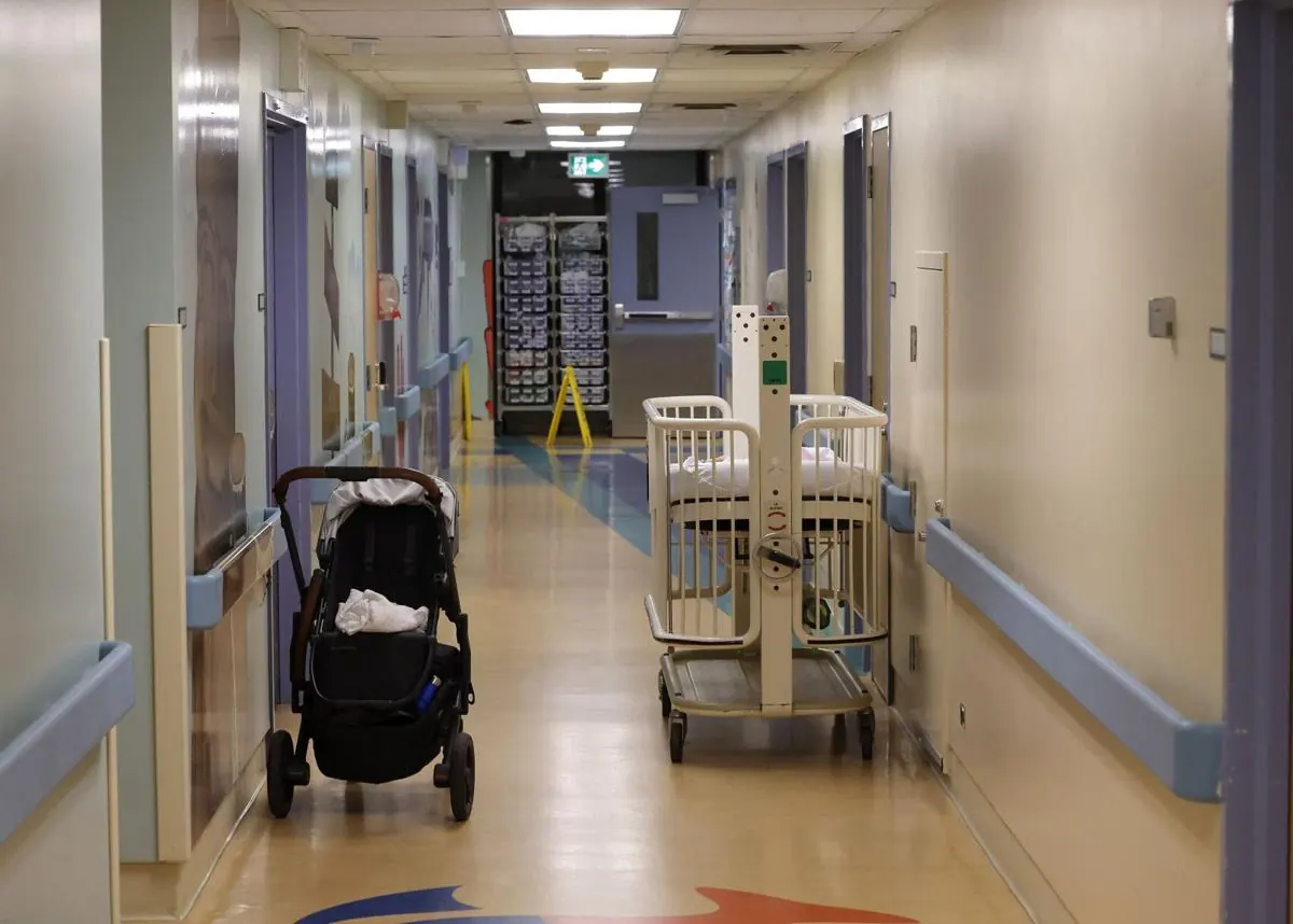 Hospital ward interior.